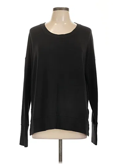 Pre-owned Athleta Pullover Sweater In Black