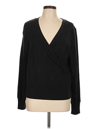 Pre-owned Athleta Pullover Sweater In Black