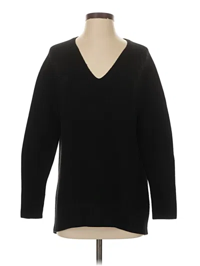 Pre-owned Athleta Pullover Sweater In Black