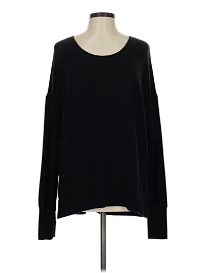 Pre-owned Athleta Pullover Sweater In Black