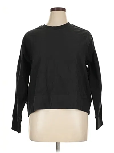 Pre-owned Athleta Pullover Sweater In Black
