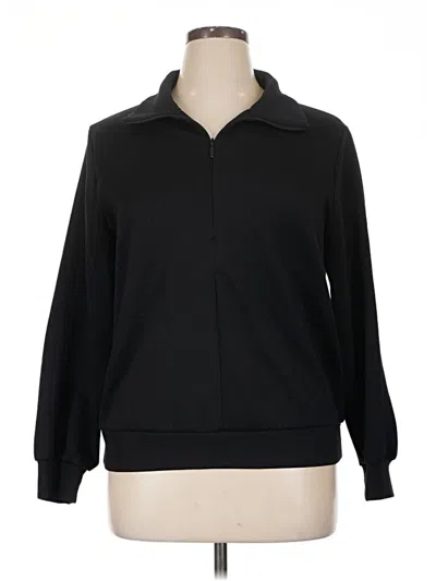 Pre-owned Athleta Pullover Sweater In Black