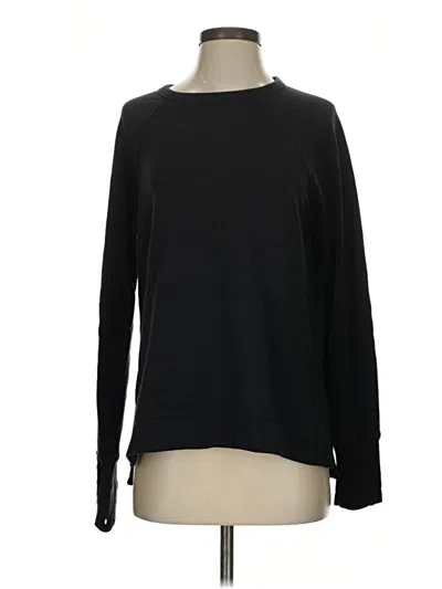 Pre-owned Athleta Pullover Sweater In Black