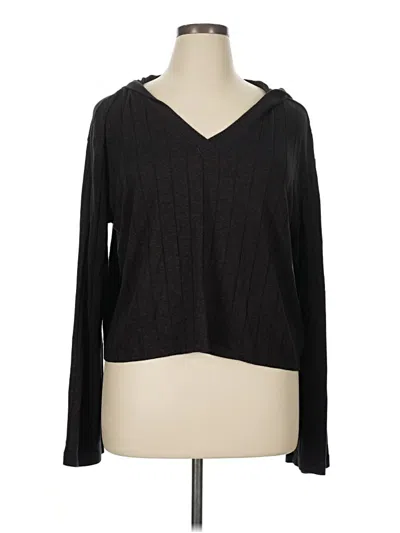 Pre-owned Athleta Pullover Sweater In Black
