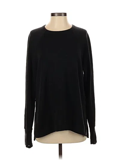 Pre-owned Athleta Pullover Sweater In Black