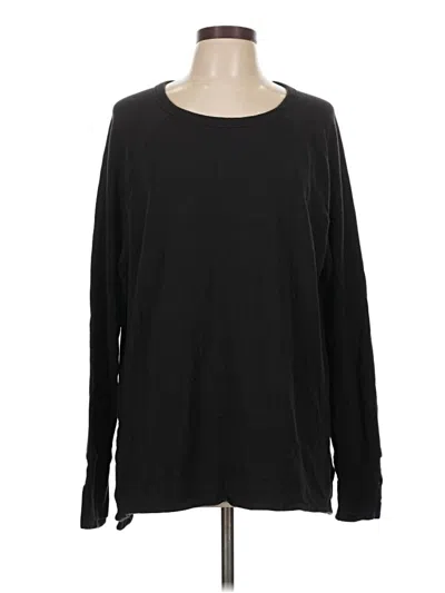 Pre-owned Athleta Pullover Sweater In Black