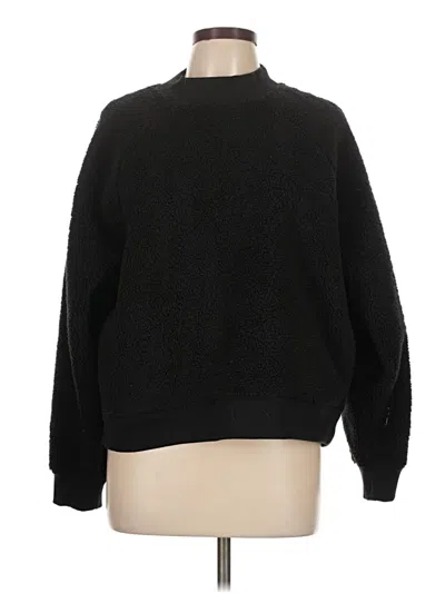 Pre-owned Athleta Pullover Sweater In Black