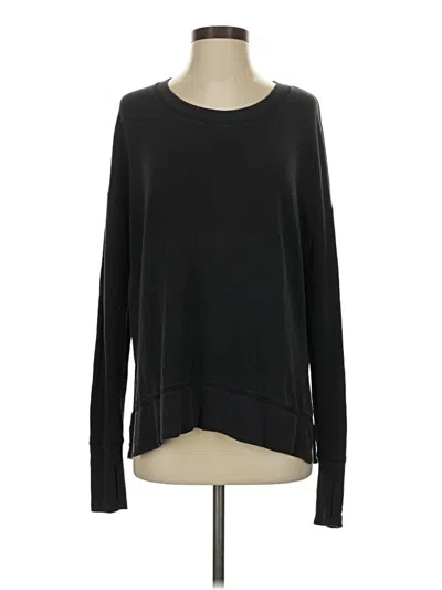 Pre-owned Athleta Pullover Sweater In Black