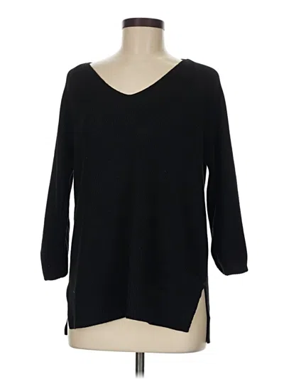 Pre-owned Athleta Pullover Sweater In Black