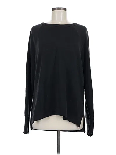 Pre-owned Athleta Pullover Sweater In Black