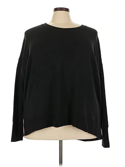 Pre-owned Athleta Pullover Sweater In Black