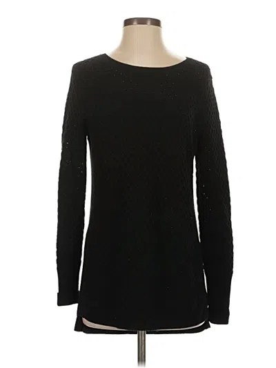 Pre-owned Athleta Pullover Sweater In Black