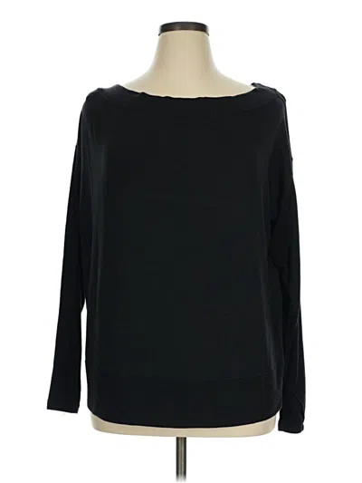 Pre-owned Athleta Pullover Sweater In Black