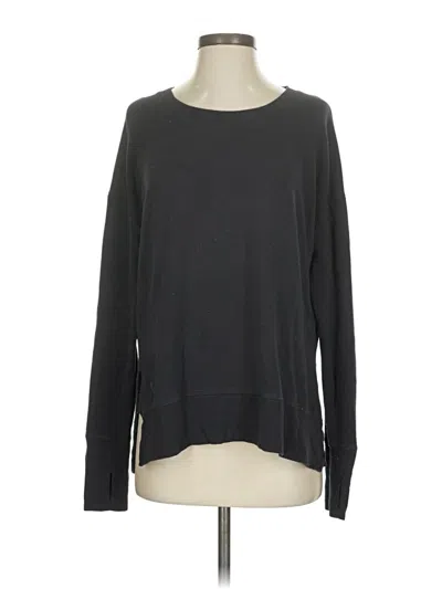 Pre-owned Athleta Pullover Sweater In Black