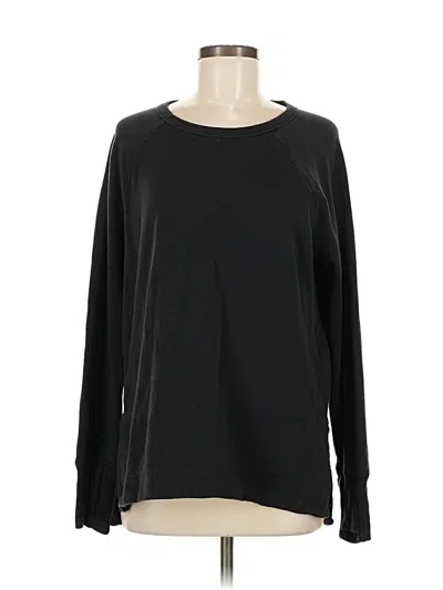 Pre-owned Athleta Pullover Sweater In Black