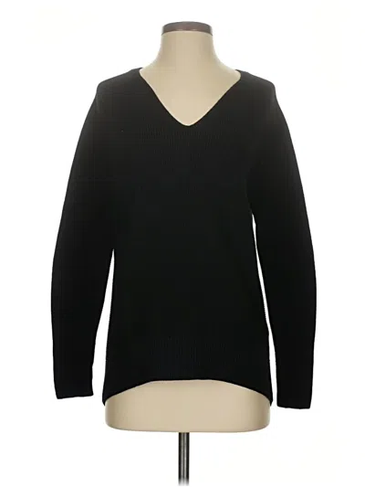 Pre-owned Athleta Pullover Sweater In Black