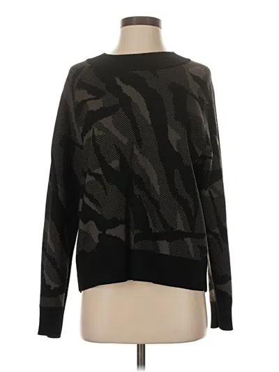 Pre-owned Athleta Pullover Sweater In Black