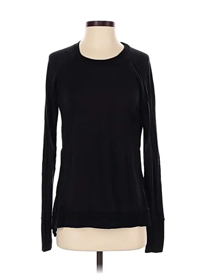 Pre-owned Athleta Pullover Sweater In Black
