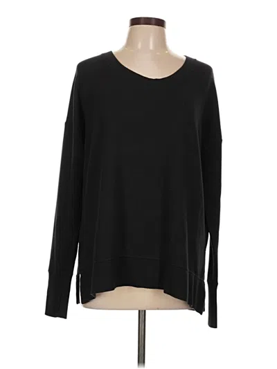 Pre-owned Athleta Pullover Sweater In Black