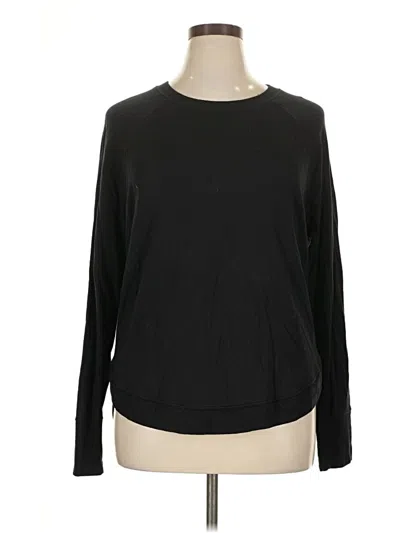 Pre-owned Athleta Pullover Sweater In Black