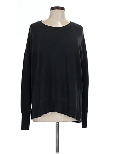 Pre-owned Athleta Pullover Sweater In Black