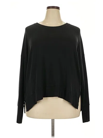 Pre-owned Athleta Pullover Sweater In Black