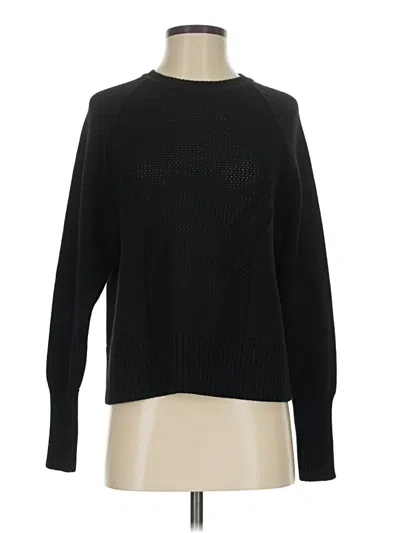 Pre-owned Athleta Pullover Sweater In Black