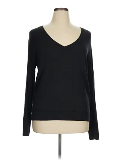 Pre-owned Athleta Pullover Sweater In Black