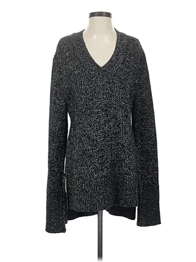 Pre-owned Athleta Pullover Sweater In Black