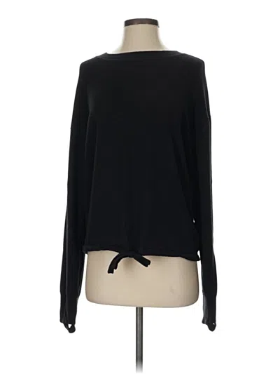 Pre-owned Athleta Pullover Sweater In Black