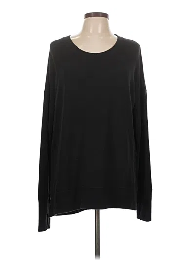 Pre-owned Athleta Pullover Sweater In Black