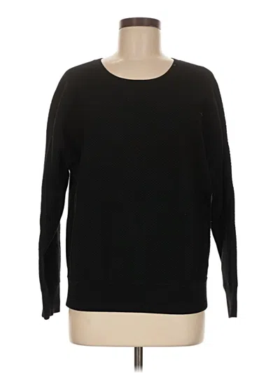 Pre-owned Athleta Pullover Sweater In Black