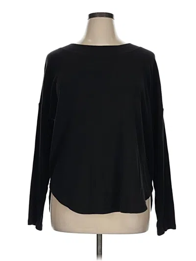 Pre-owned Athleta Pullover Sweater In Black