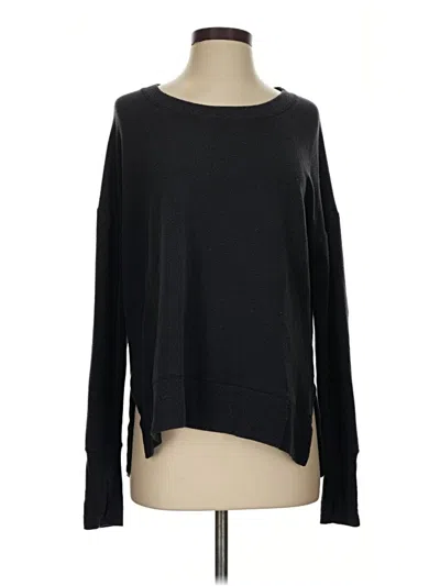 Pre-owned Athleta Pullover Sweater In Black