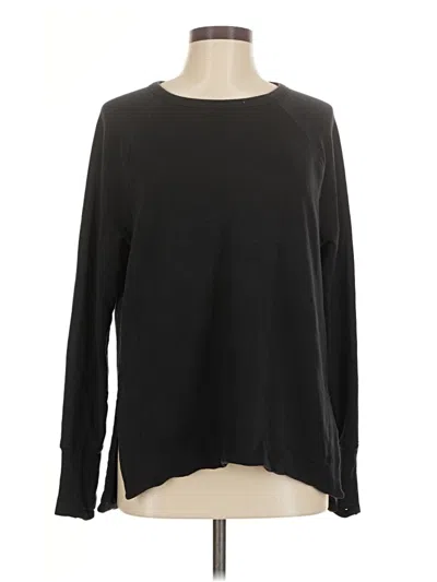 Pre-owned Athleta Pullover Sweater In Black