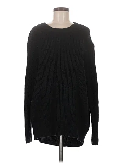 Pre-owned Athleta Pullover Sweater In Black