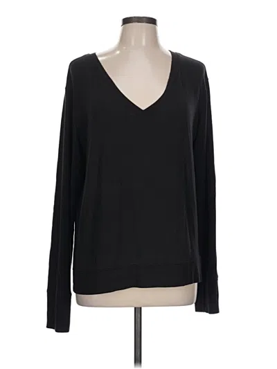 Pre-owned Athleta Pullover Sweater In Black