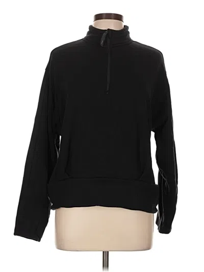 Pre-owned Athleta Pullover Sweater In Black