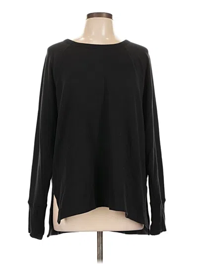 Pre-owned Athleta Pullover Sweater In Black