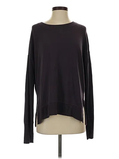 Pre-owned Athleta Pullover Sweater In Black