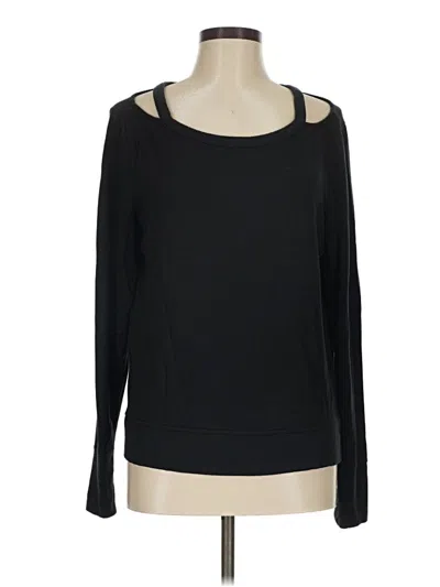 Pre-owned Athleta Pullover Sweater In Black