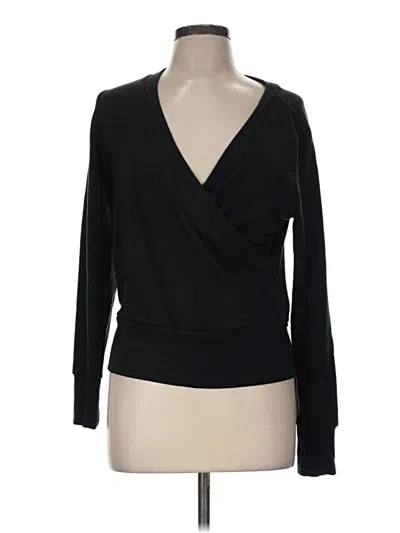 Pre-owned Athleta Pullover Sweater In Black