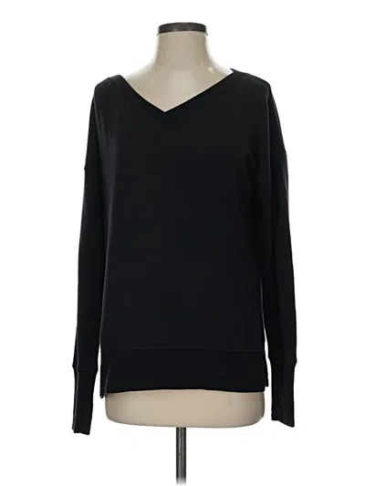 Pre-owned Athleta Pullover Sweater In Black