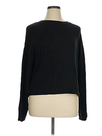 Pre-owned Athleta Pullover Sweater In Black