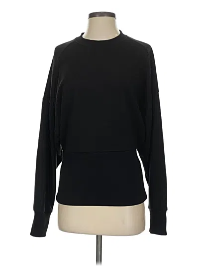 Pre-owned Athleta Pullover Sweater In Black