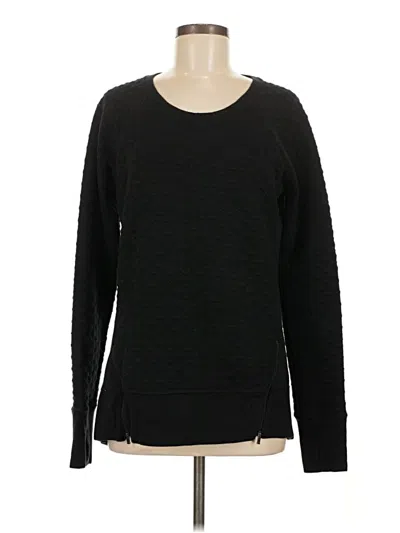 Pre-owned Athleta Pullover Sweater In Black