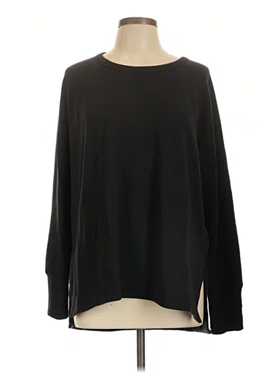 Pre-owned Athleta Pullover Sweater In Black