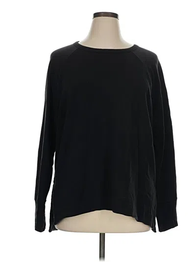 Pre-owned Athleta Pullover Sweater In Black