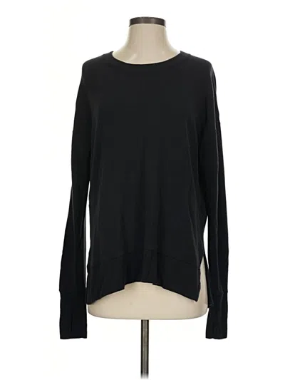 Pre-owned Athleta Pullover Sweater In Black