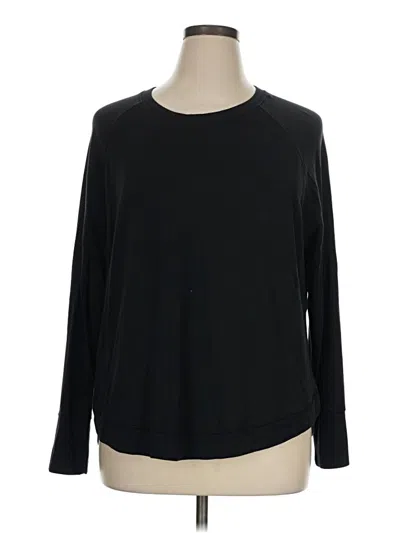 Pre-owned Athleta Pullover Sweater In Black